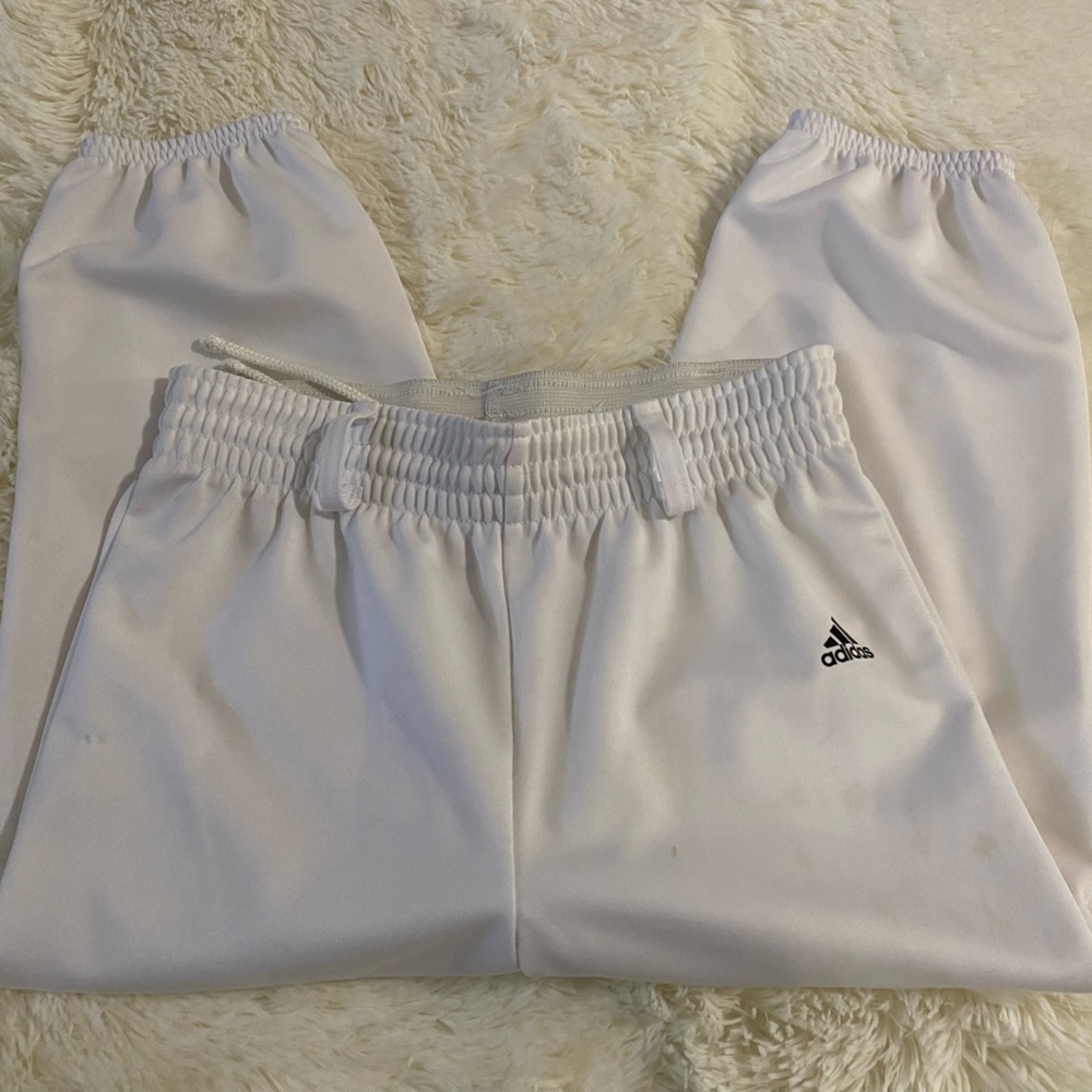 Adidas softball pants white size girls medium